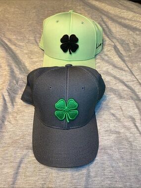 Live Lucky Hats LOT of 2 Gray & Green Clover Hat Sz L/XL